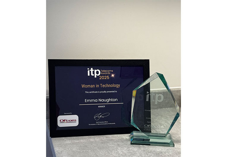 Winner of the Women in Tech Award