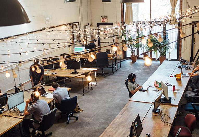 People sitting in front of computer