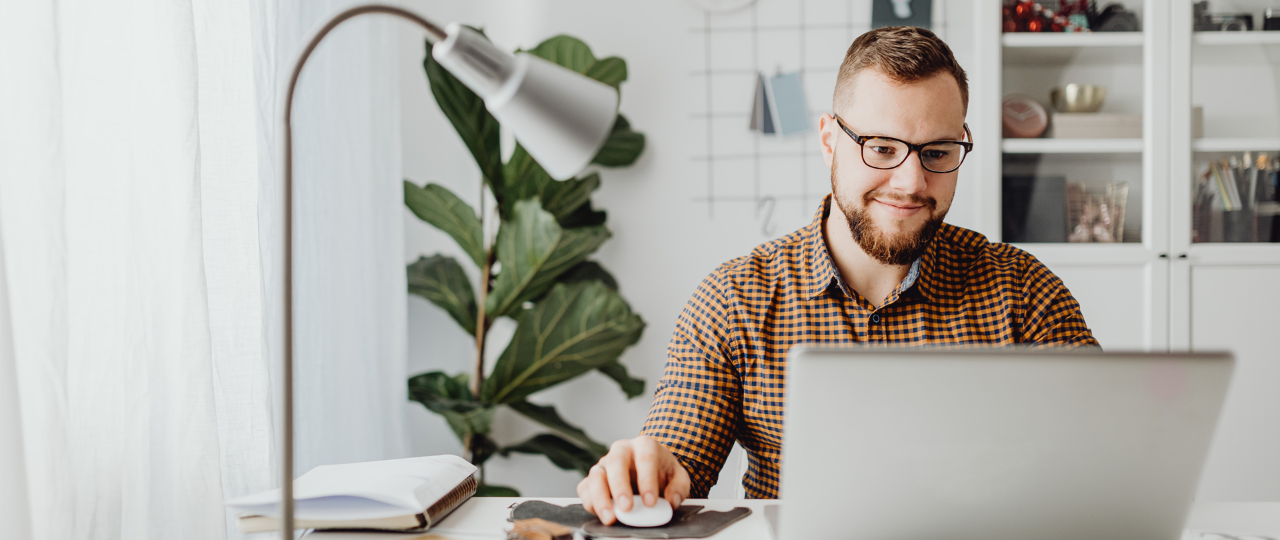 Man working from home