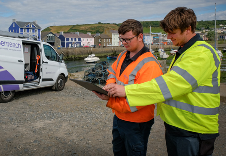 Engineers planning building the Full Fibre network 