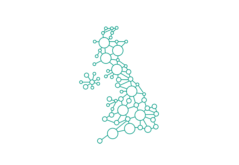 UK wide network 764x528 Our network covers the whole of the UK