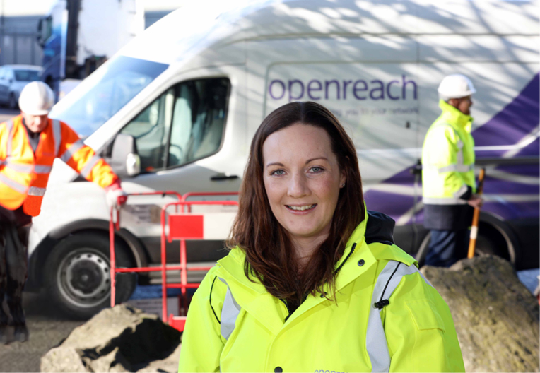 Mairead Meyer by Van Mairead Meyer by Openreach van
