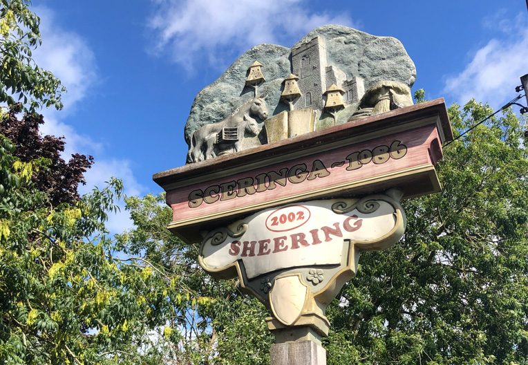 Sheering village sign Sheering Village sign