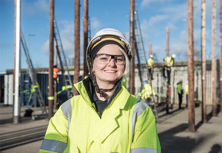 Openreach apprentice engineer at Thornaby training centre Watch us image