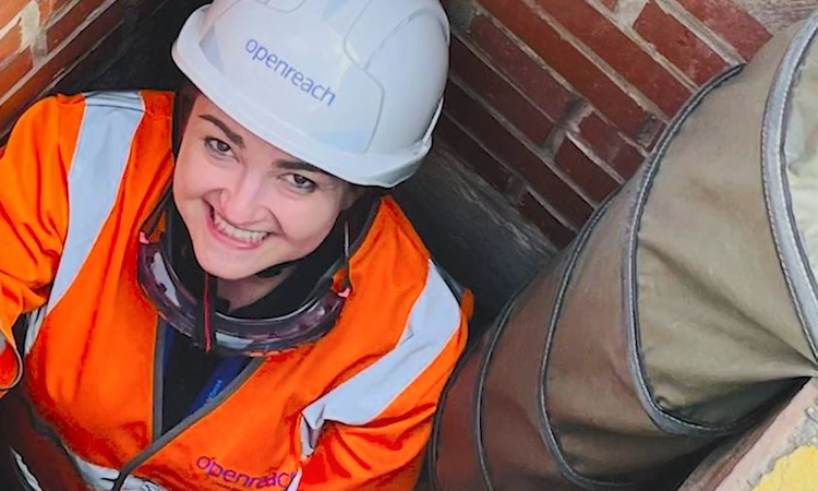 Amy, Openreach trainee engineer video