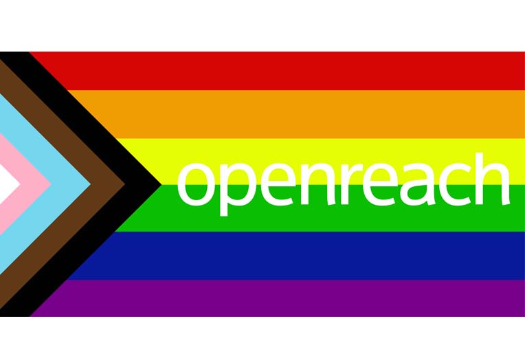 Image of Openreach Pride flag