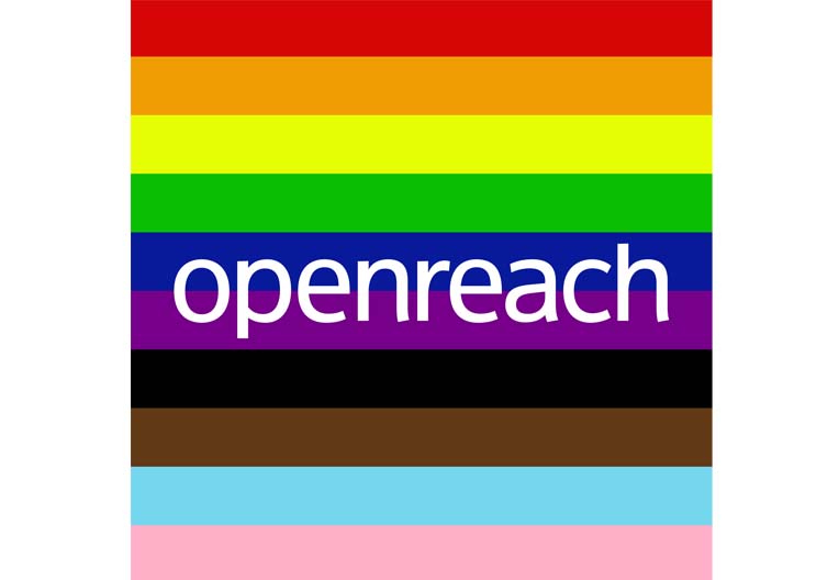 Openreach Pride flag