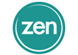 Zen's logo and website link