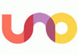 Uno's logo and website link