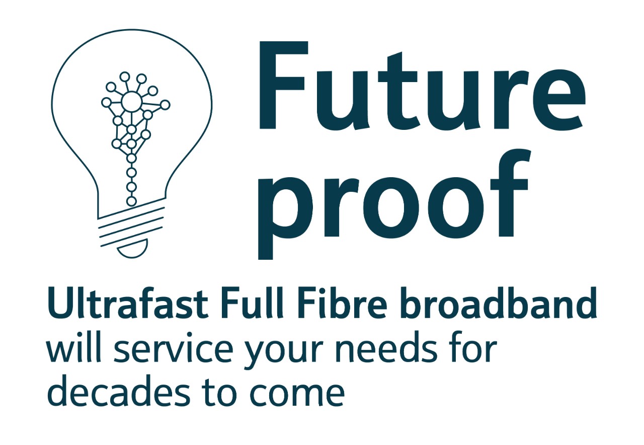 Future-proof graphic with a bulb icon