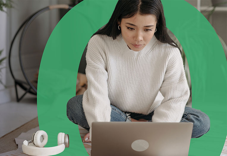 Openreach engineer with equipment outside a property