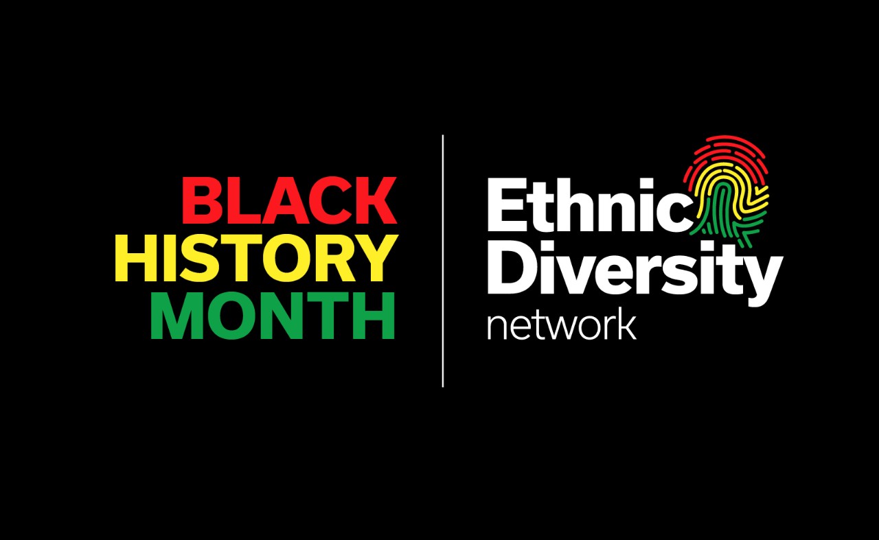Black history month image with the logo